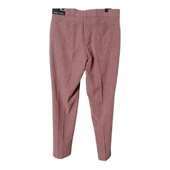 Walter Hagen Men's Hydro-Dri Red Stretch Slim Fit Golf Pants Size 36X32 - Picture 2 of 9